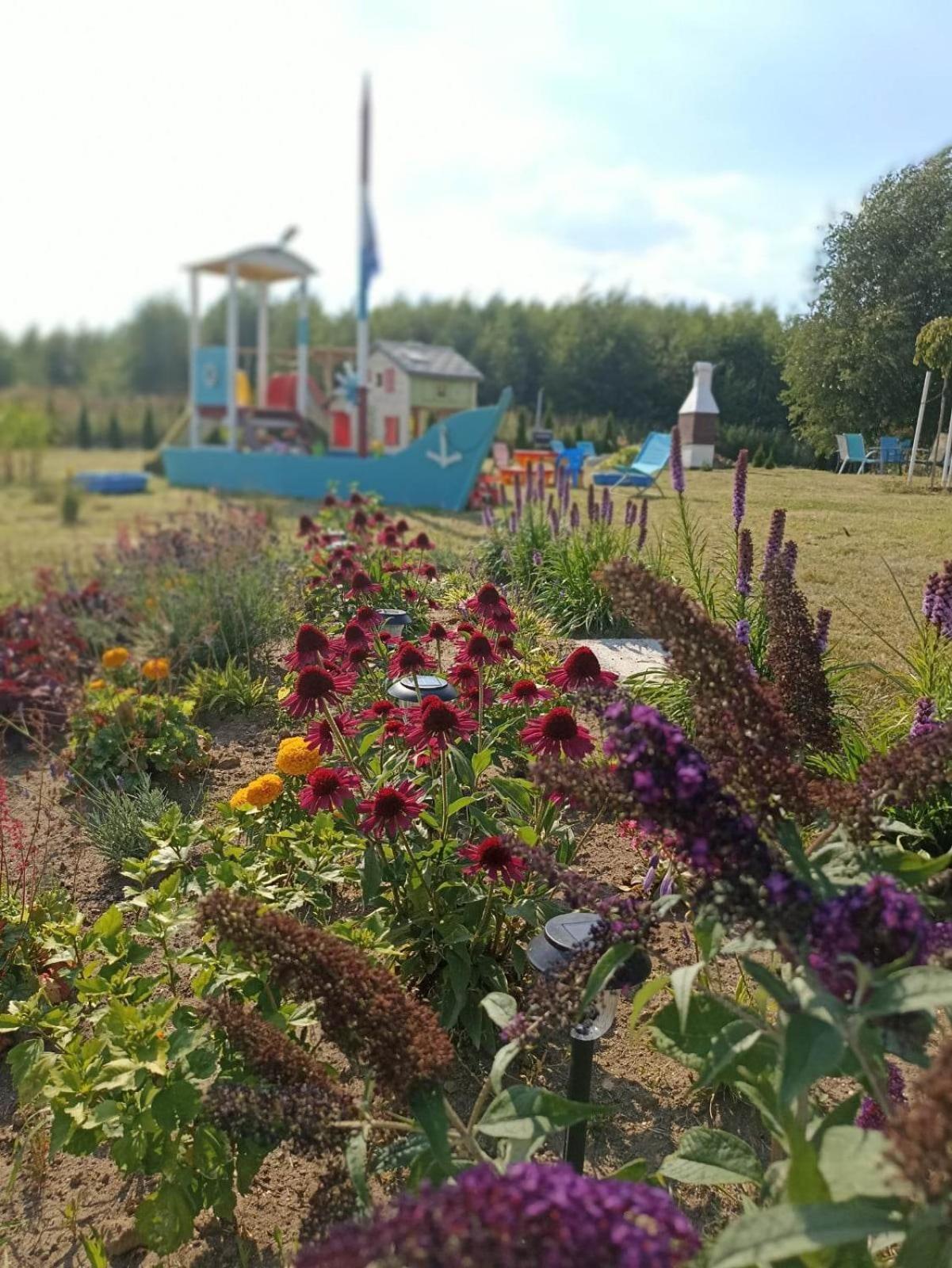 Domek Lawendowe Wzgorze Na Wylacznosc Z Jacuzzi I Klimatyzacja Mielenko Exteriör bild